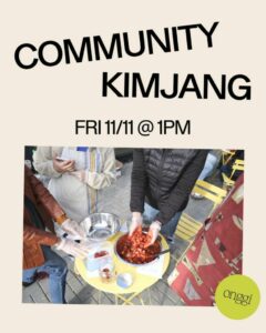 Kimjang (Free Kimchi Making) at Onggi Ferments & Foods @ Onggi | Ferments & Foods | Portland | Maine | United States