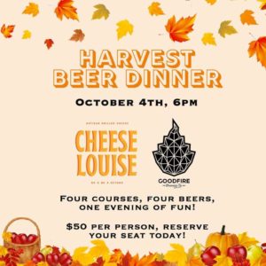 Harvest Beer Dinner @ Cheese Louise | Portland | Maine | United States