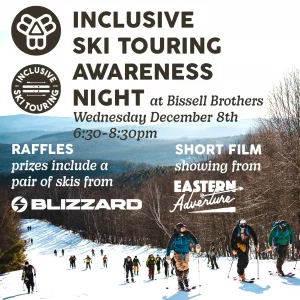 INCLUSIVE SKI TOURING AWARENESS NIGHT at Bissell Brothers @ Bissell Brothers | Portland | Maine | United States