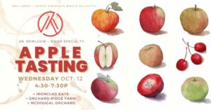 Heirloom + Maine Specialty Apple Tasting at Aprés @ Apres Cider | Portland | Maine | United States