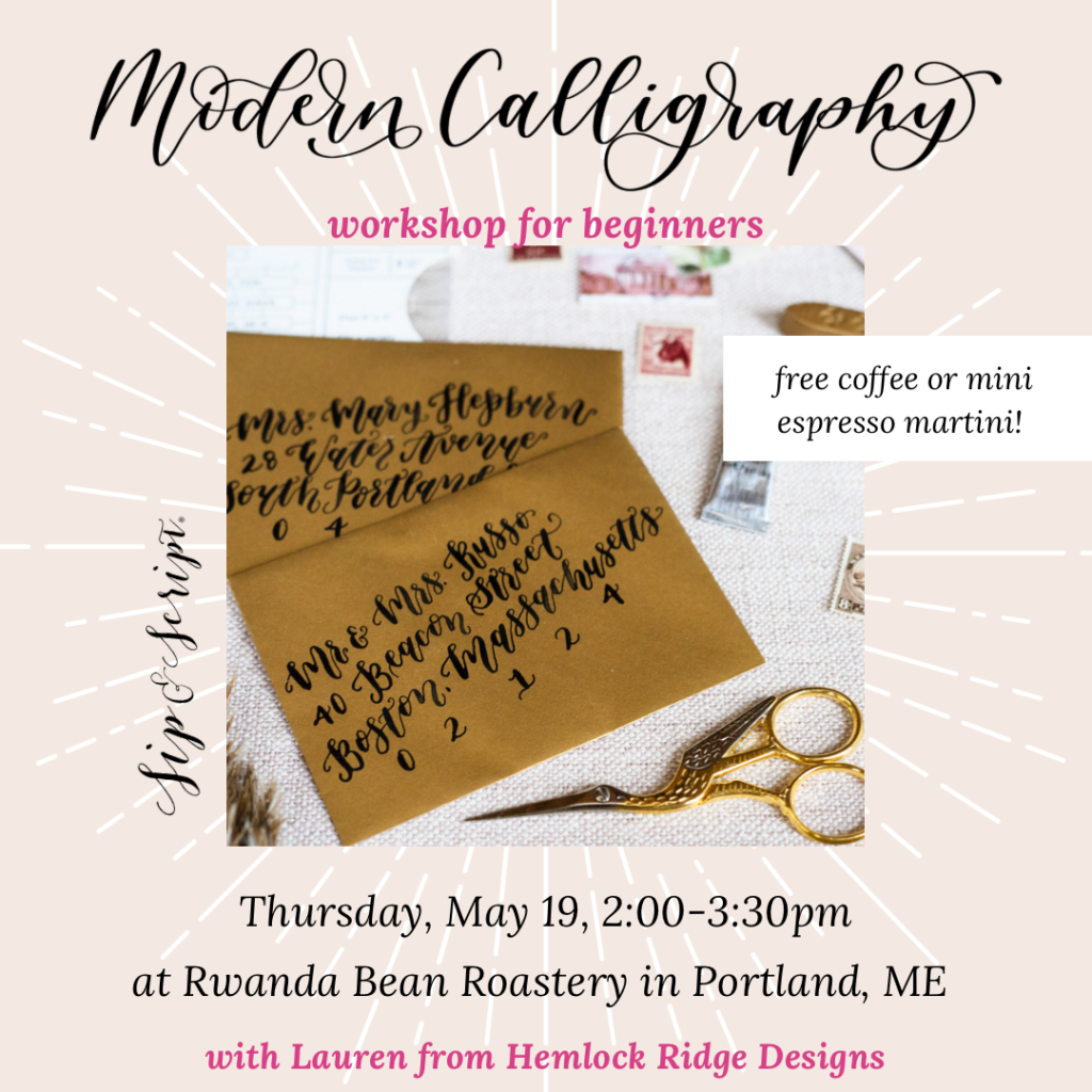 Coffee and Calligraphy at Rwanda Bean @ Rosemont Market & Wine Bar | Portland | Maine | United States