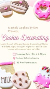 Cookie Decorating Workshop at Definitive Brewing Co. @ Definitve Brewing Co. | Portland | Maine | United States