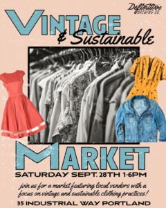 Vintage and Sustainable Market at Definitive Brewing Co. @ Definitve Brewing Co. | Portland | Maine | United States