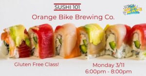 Sushi Class 101 with Great Waves Sushi @ Orange Bike Brewing Co. | Portland | Maine | United States