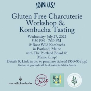 Gluten Free Charcuterie Workshop + Wine Tasting at Root Wild Kombucha @ Root WIld Kombucha | Portland | Maine | United States