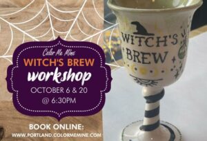 Witch’s Brew Workshop at Color Me Mine @ Color Me Mine Portland | Portland | Maine | United States