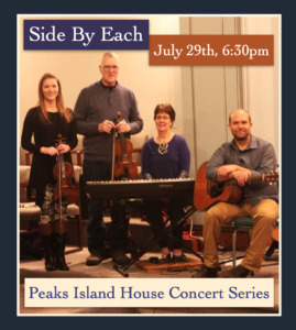 Tiny Porch Concert: Side By Each - (Peaks Island House Concert Series) @ Tiny Porch Stage at Wharf Cove (on Peaks Island) | Portland | Maine | United States