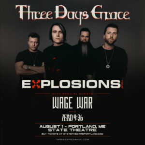 Three Days Grace at State Theatre @ State Theatre | Portland | Maine | United States