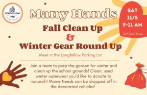 Fall Clean Up & Winter Gear Drive at Longfellow School-Portland @ Longfellow School-Portland | Portland | Maine | United States