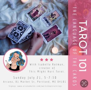 Tarot 101: The Language of the Cards with Isabella Rotman at Arcana @ Arcana | Portland | Maine | United States