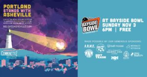 Portland Stands with Asheville | A Benefit Concert for Beloved Asheville at Bayside Bowl @ Bayside Bowl | Portland | Maine | United States