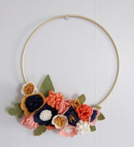 Felt Floral Wreath at Handiwork Studio + Market @ Handiwork Studio + Market | Portland | Maine | United States