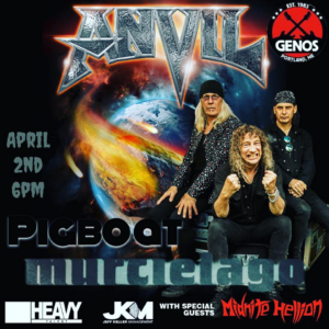 ANVIL, MURCIELAGO, HESSIAN, MIDNITE HELLION at Geno's Rock Club @ Geno's Rock Club | Portland | Maine | United States