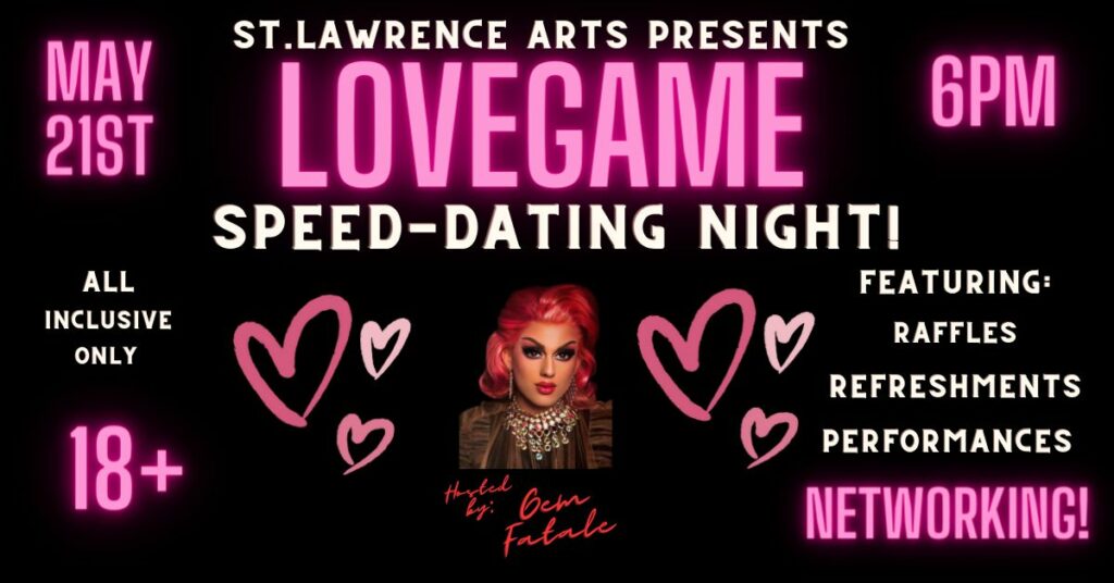 LOVEGAME Speed-Dating night! at St. Lawrence Arts @ St. Lawrence Arts | Portland | Maine | United States