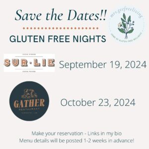 Gluten Free Night at Sur Lie @ Sur Lie | Portland | Maine | United States