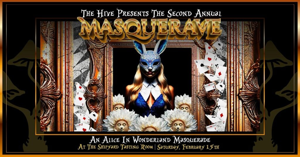 Masquerave: An Alice In Wonderland Rave With The Hive @ Shipyard Brewing Company 27 Hancock Street Portland, ME 04101 | Portland | Maine | United States