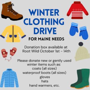 Winter Clothing Drive at Root Wild Kombucha @ Root Wild Kombuchery | Portland | Maine | United States