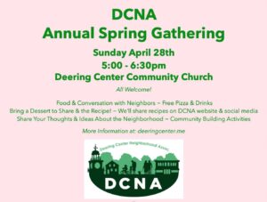 Deering Center Annual Spring Gathering @ Deering Center | Portland | Maine | United States