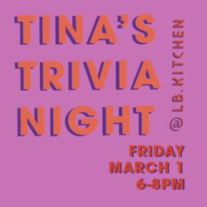 Tina's Trivia Night at LB Kitchen @ LB Kitchen | Portland | Maine | United States