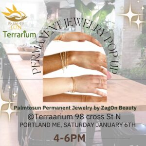 Permanent Jewelry Pop Up at Terrarium @ Terrarium | Portland | Maine | United States