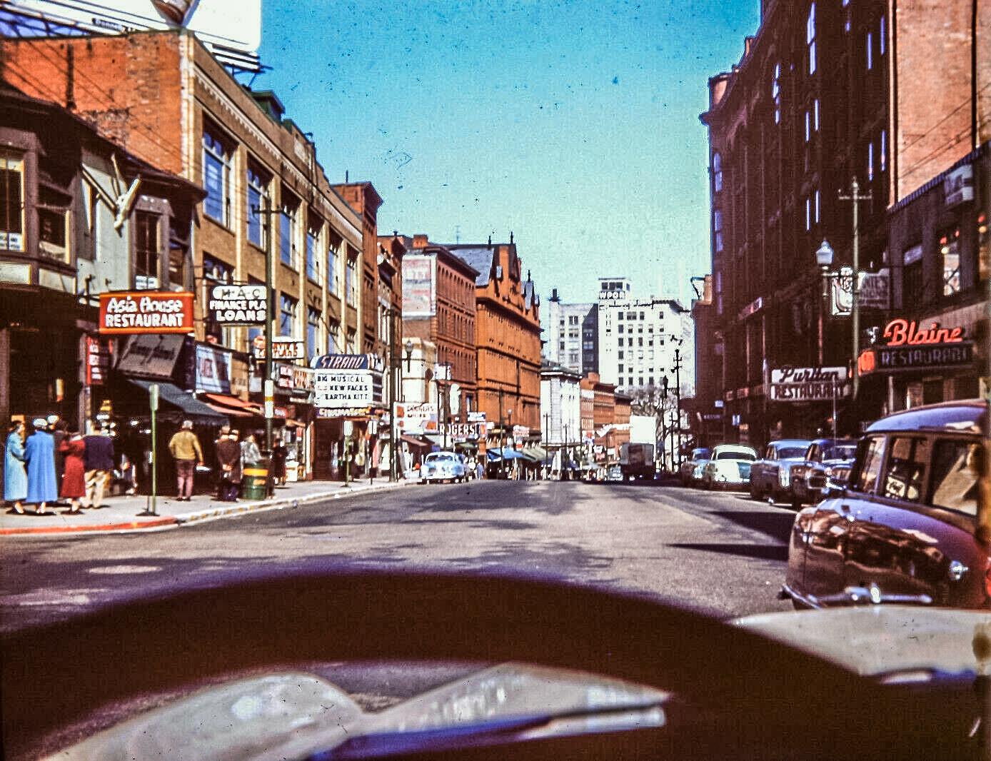 Looking Down Congress Street in 1954