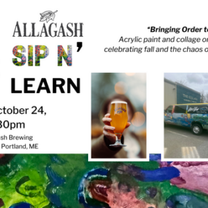 Sip & Learn Series: Painting Autumn with ArtVan @ The Cellars at Allagash Brewing Company, Industrial Way, Portland, ME | Portland | Maine | United States