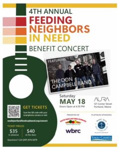4th Annual “Feeding Neighbors in Need” Benefit Concert at Aura @ Aura | Portland | Maine | United States