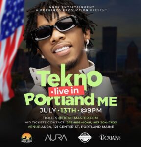 Tekno at Aura @ Aura | Portland | Maine | United States