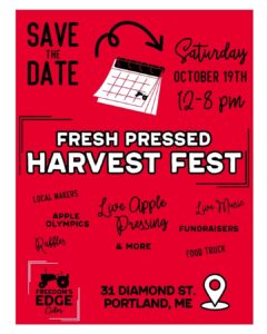 Fresh Pressed Harvest Fest at Freedom's Edge Cider @ Freedom's Edge Cider | Portland | Maine | United States