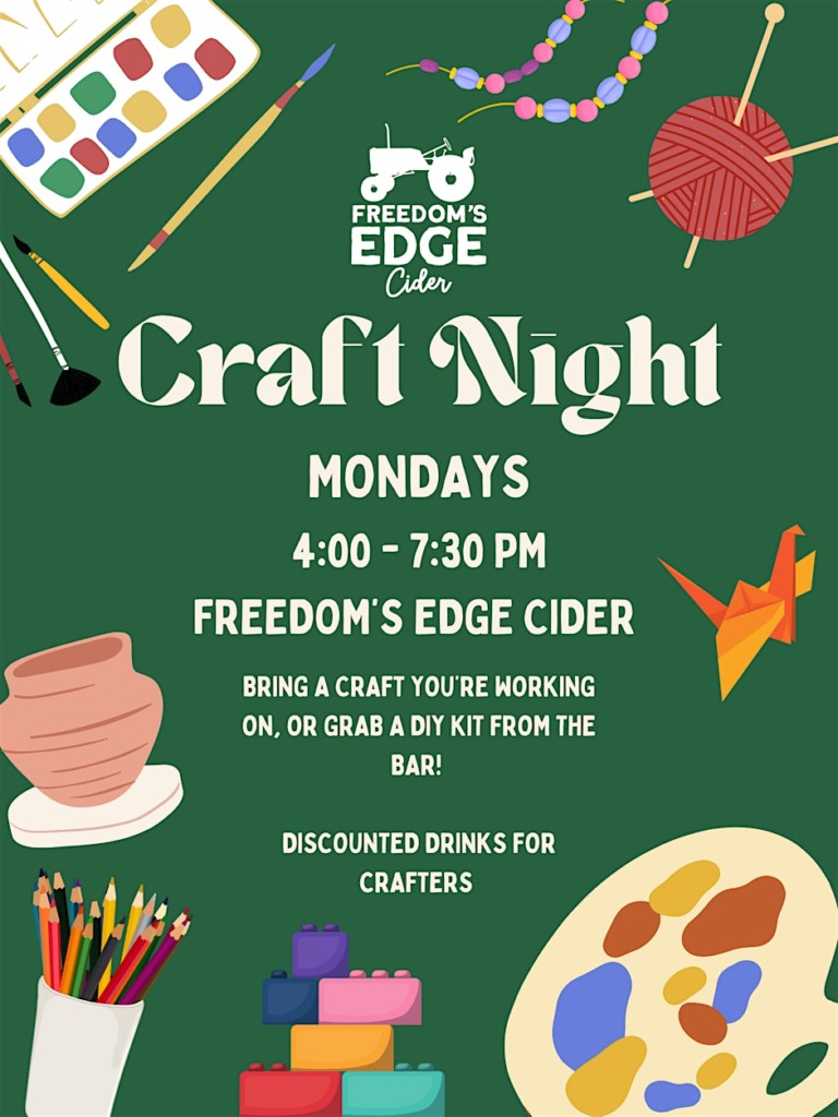 Craft Night at Freedom's Edge Cider @ Freedom's Edge Cider | Portland | Maine | United States