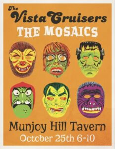 Halloweird! The Vista Cruisers & The Mosaics Halloween Show @ Munjoy Hill Tavern | Portland | Maine | United States