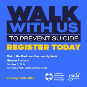 Out of the Darkness Walks for American Foundation of Suicide Prevention @ Fort Allen Park | Portland | Maine | United States