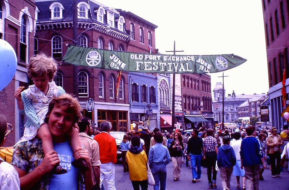 Fore Street During Old Port Fest in 1978