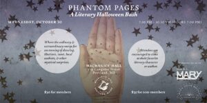 Phantom Pages | A Literary Halloween Bash @ Mechanics' Hall 519 Congress Street Portland, ME 04101 | Portland | Maine | United States