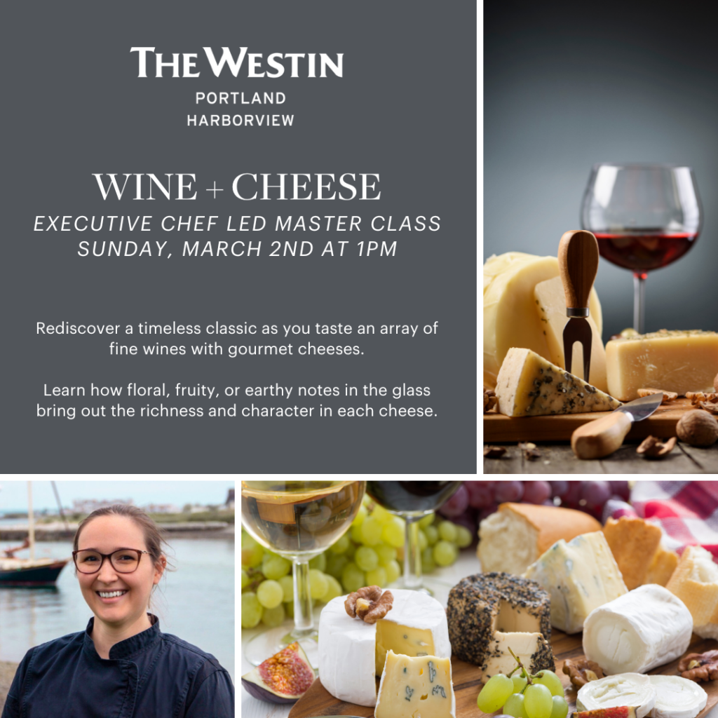 Wine + Cheese at The Westin Portland Harborview @ The Westin Portland Harborview | Portland | Maine | United States