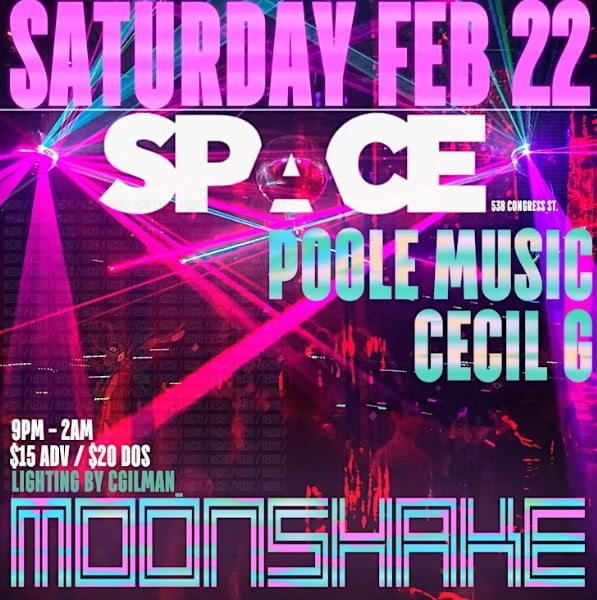 Moonshake with Poole Music and Cecil G. @ SPACE | Portland | Maine | United States