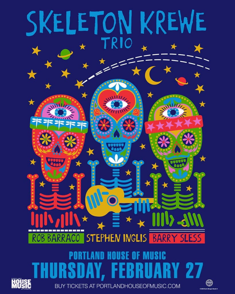 An Evening With The Skeleton Krewe Trio ft Rob Barraco, Stephen Inglis and Barry Sless @ Portland House Of Music and Events (HOME) | Portland | Maine | United States